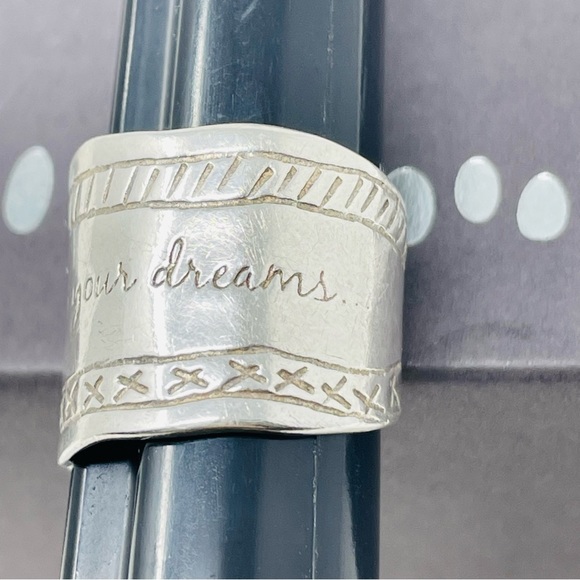 Silpada .925 Sterling Silver Be True To Your Dreams Ring R1820 - Picture 6 of 8